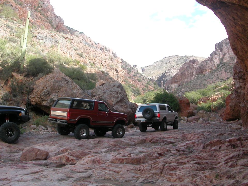 Just before the first boulder yard on Martinez Canyon