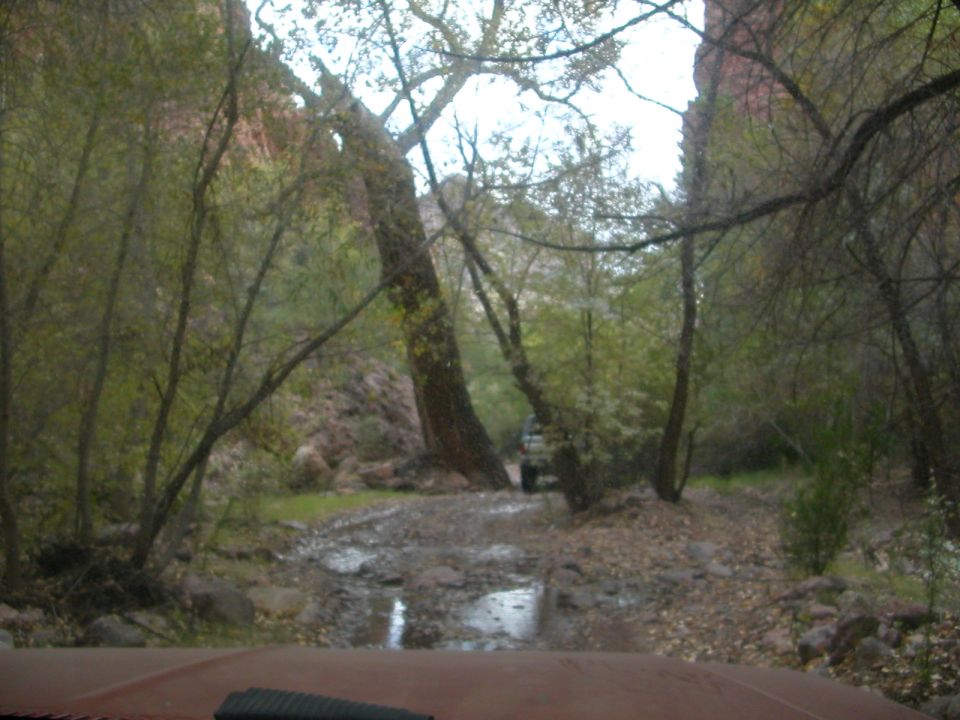 Creek bed on the way out from the cabins.