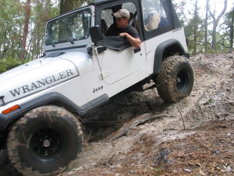 1992 Ford Bronco - college buddy testing out new shackles and locker