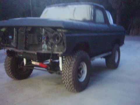 1978 Ford Bronco - This 1978 Ford Bronco is undergoing some work, with its front end removed for access.