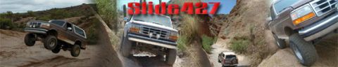 1996 Ford Bronco - Multiple Ford Broncos navigate challenging off-road trails, with one captured airborne.
