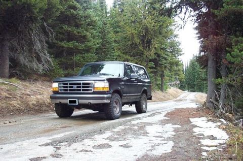 1995 Ford Bronco - Starting to see some white stuff at last.