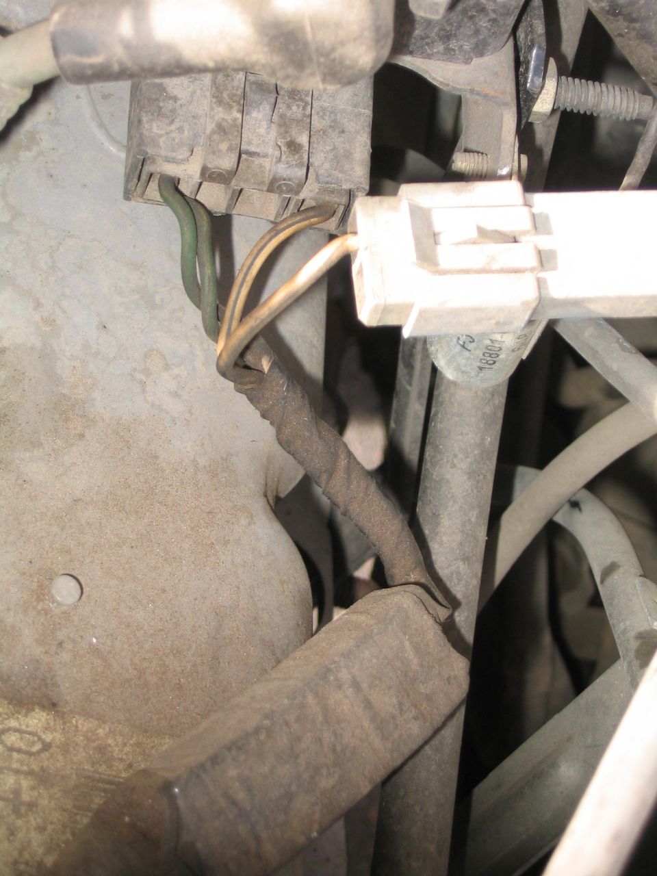 plug below coil. connectors either are one place fit only or color matching