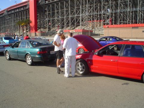1993 Ford Taurus - line for tech inspection
