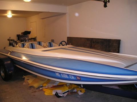 1991 Ford Bronco - This is a boat with a powerful exposed engine, not a 1991 Ford Bronco.