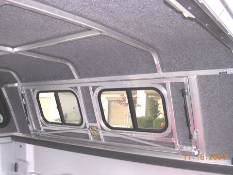2004 Ford F-250 - all tig welded aluminum framing. Supposed to only weigh about 175 pounds