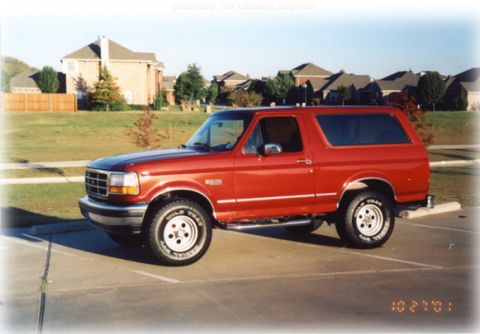 1995 Ford Bronco - Right after I painted it