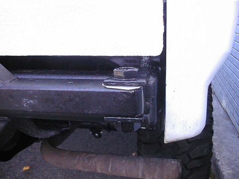 1995 Ford Bronco - Here is the hinge point. Teflon sliver in there to make it smoother