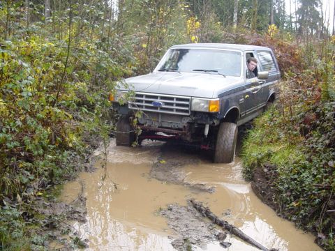 1987 Ford Bronco - the camera whent dead after this pic, missed some better shots.