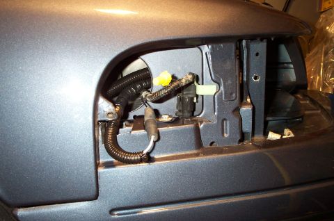 1998 Ford Crown Victoria - Next, the marker lamp's ground wire is connected to the new wire from the turn signal. Be sure and cover up the other, unused end of the gr…