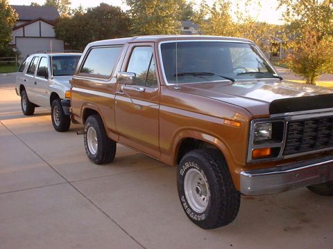 1981 Ford Bronco - After it was painted, nothing else on it yet.
