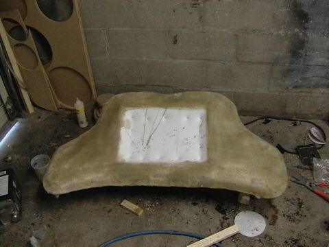 1999 Ford Taurus - Custom fiberglass mold in progress, showing a central cutout area.