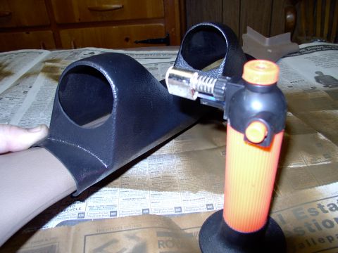 1986 Ford Bronco - I couldn't wait for the heat gun (don't have one and the hair dryer wasn't cutting it). I whipped out my soldering torch and heated and ben…
