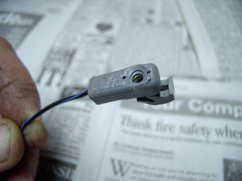 1986 Ford Bronco - These are the electrical connections for your Bronco's dome light anchored into the inner roof's sheetmetal. You know the ones, they're gua…