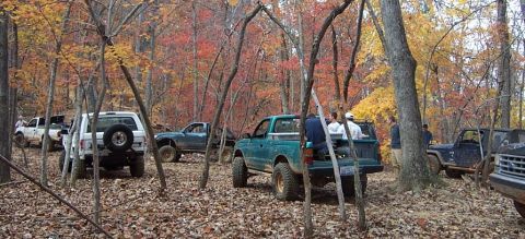 1995 Ford Bronco - lunch crowd