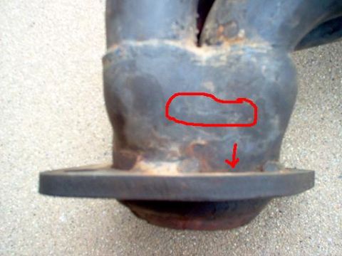 1988 Ford Bronco - Within the circle, you can see a crack. Looks like a line from left to right.