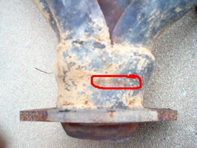 1988 Ford Bronco - Kinda hard to see, but, another stress crack in the circle..