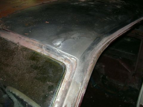 1965 Ford Mustang - New corner. Was all rustholed out before this was reconstructed. Awesome job! Thanks to JM Autoworks!