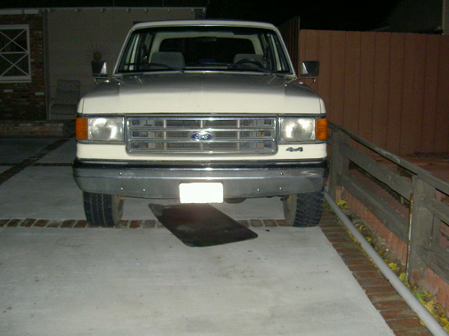 Shot with the Custom trim level front bumper.