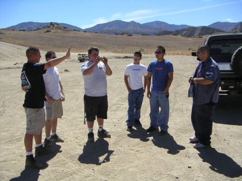 1988 Ford Bronco - Matt, Dennis, Me, Albert, Chris, and Raf standing around bsing about something.