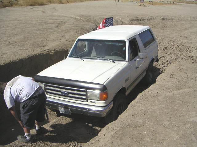 Me in the former mud ditch.