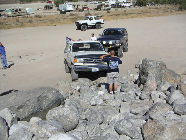 Going up the rocks...