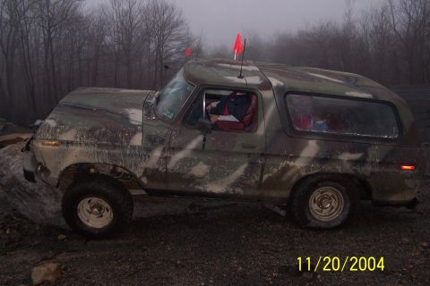 1979 Ford Bronco - This camouflaged Ford Bronco appears to be from the late 1970s, not 1979.