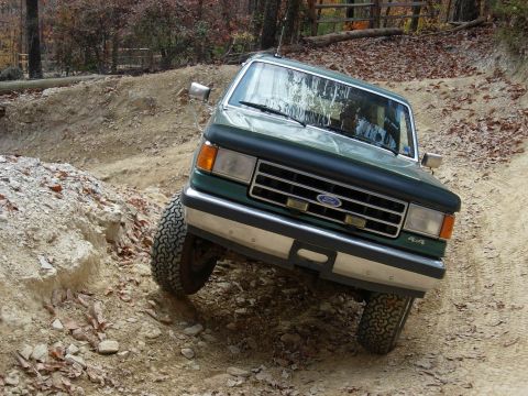 1995 Ford Bronco - This 1995 Ford Bronco tackles a challenging off-road course during a run in Uwharrie.