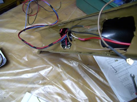 1986 Ford Bronco - Not pretty but who'll see behind the pillar, I taped the wires together as space on pre-87s is tight up the pillar and I've still got other…