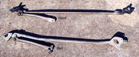 1975 Ford Ranchero - Wiper arm assemblies - good and bad