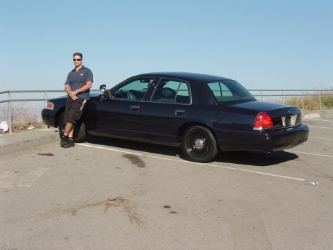 1999 Ford Crown Victoria - August 28, 2004 Closer view of the P71 and it's owner.