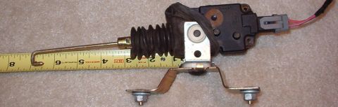 1983 Ford Bronco - Late-model door lock motor. 8" when extended; gold mounting bracket & nuts shown are not included, but silver clip & pigtail are. F-se…