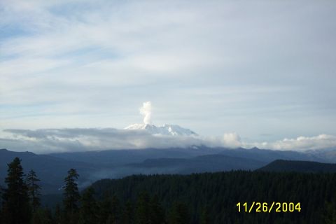 1996 Ford Bronco - Mt st. Helens blowing off some steam.