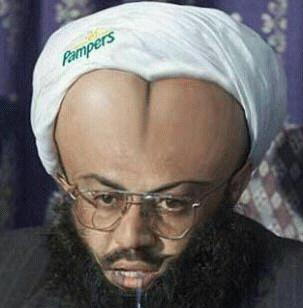 1993 Ford Bronco - A man wears a diaper on his head, with the Pampers logo visible.