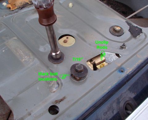 1983 Ford Bronco - Mark the bolt locations for reference, even if you plan to move the center mechanism later.
