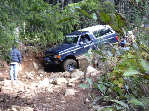 1991 Ford Bronco - Me coming down Lil Rubicon