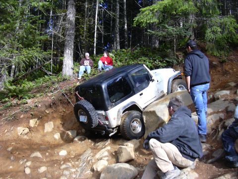 1991 Ford Bronco - He almost made it back up!