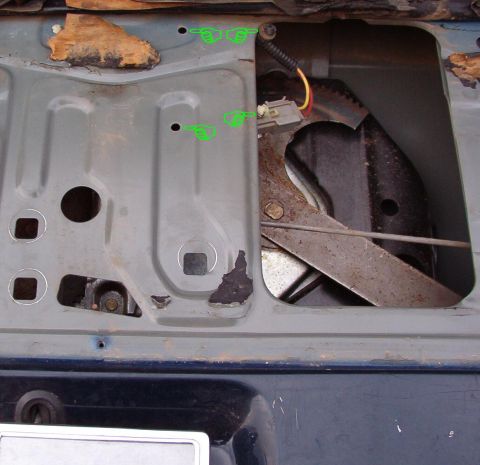 1983 Ford Bronco - To access the motor connector, push out these 2 retainers and pull the connector where you can see it. If you're only changing the motor dr…