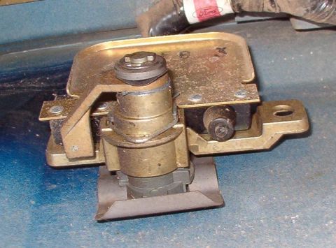 1983 Ford Bronco - When the key is rotated CCW, the paddle presses the upper switch. Note the arrangement of parts on top of the switch bracket: E-ring, space…