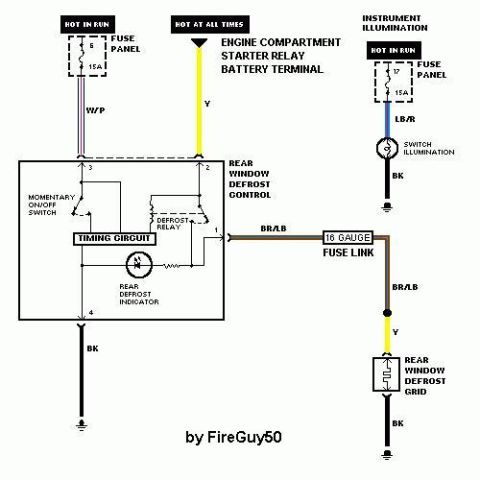 1983 Ford Bronco - Defrost Circuit '78-86 http://fordfuelinjection.com/