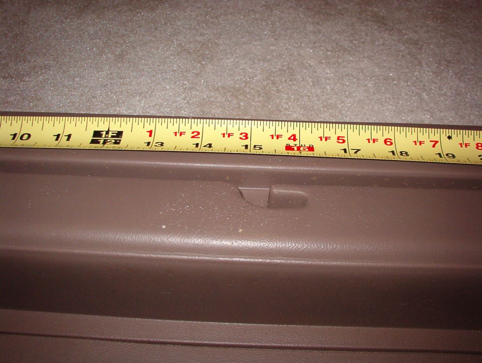 These pics are for adding slots to a '92-93 panel not originally molded with them, as '94-96 panels were.