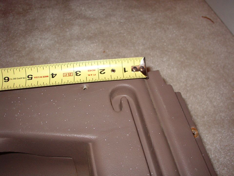 These pics are for adding slots to a '92-93 panel not originally molded with them, as '94-96 panels were.