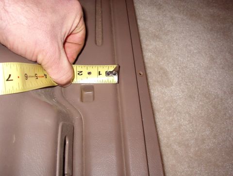 1983 Ford Bronco - These pics are for adding slots to a '92-93 panel not originally molded with them, as '94-96 panels were.