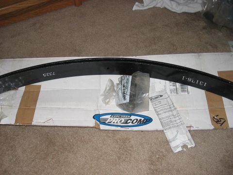 1988 Ford Bronco - Leaf spring and packaging from Pro Comp, part numbers visible.