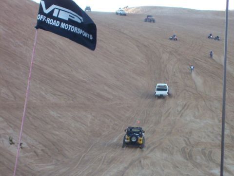 2000 Ford F-450 - Andrew climbing the hill with his white Ford