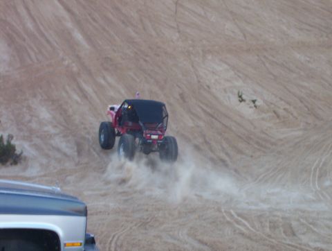 2000 Ford F-450 - Randy climbing the steep part of Oldsmobile Hill