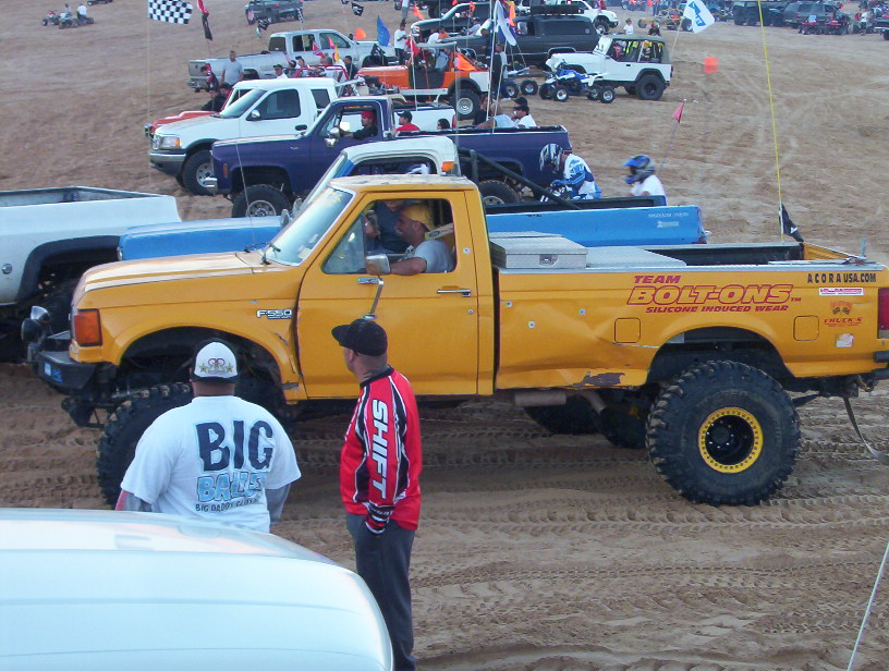 Joey and Darren letting the trucks cool down