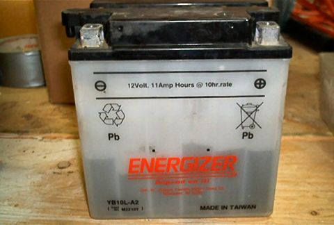 1985 Ford LTD Crown Victoria - This Energizer YB10L-A2 battery is rated for 12 Volts and 11 Amp Hours at a 10-hour rate, and it is made in Taiwan.