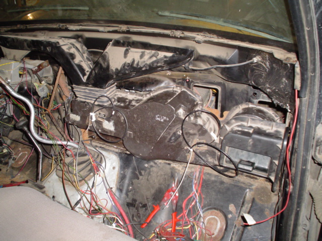 checking fitment of the heater box