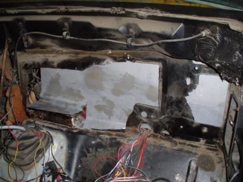 1981 Ford Bronco - veiw from inside.